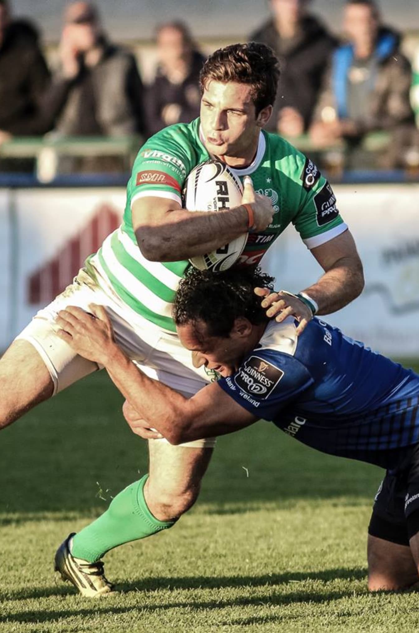 Rugby — tackle in full match